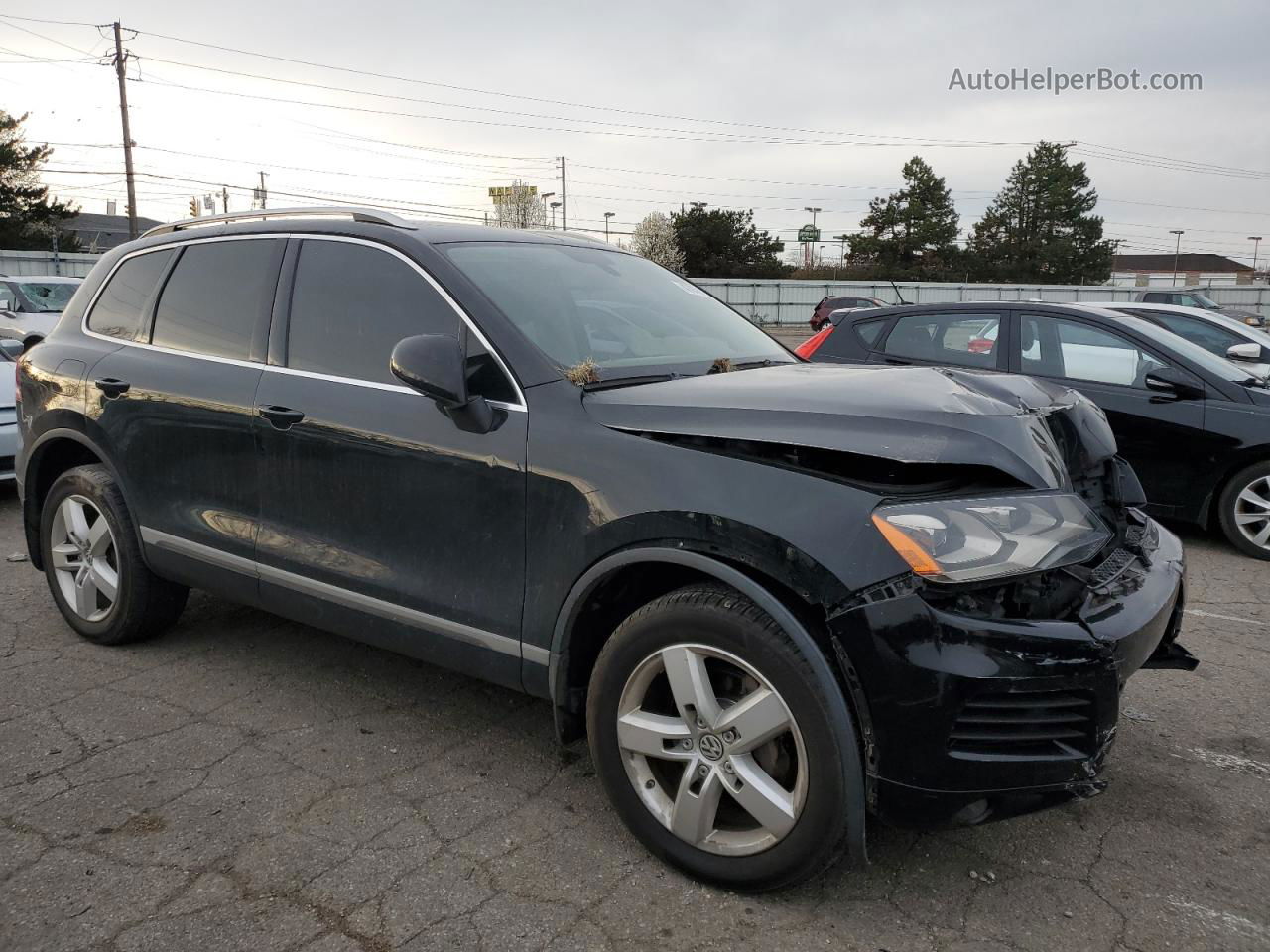 2014 Volkswagen Touareg V6 Tdi Black vin: WVGEP9BP2ED013733