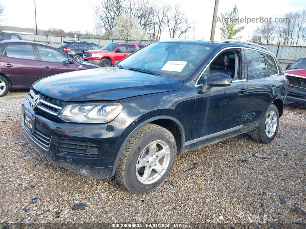 2013 Volkswagen Touareg V6 Tdi Black vin: WVGEP9BP3DD013772