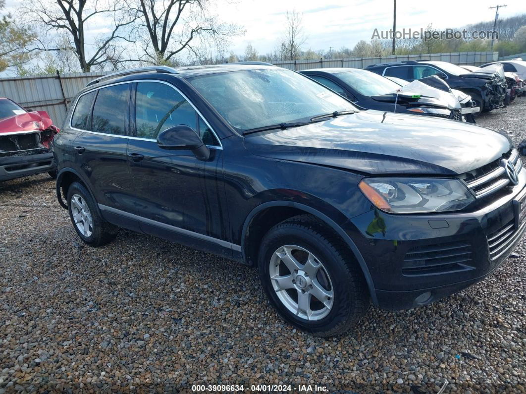 2013 Volkswagen Touareg V6 Tdi Black vin: WVGEP9BP3DD013772