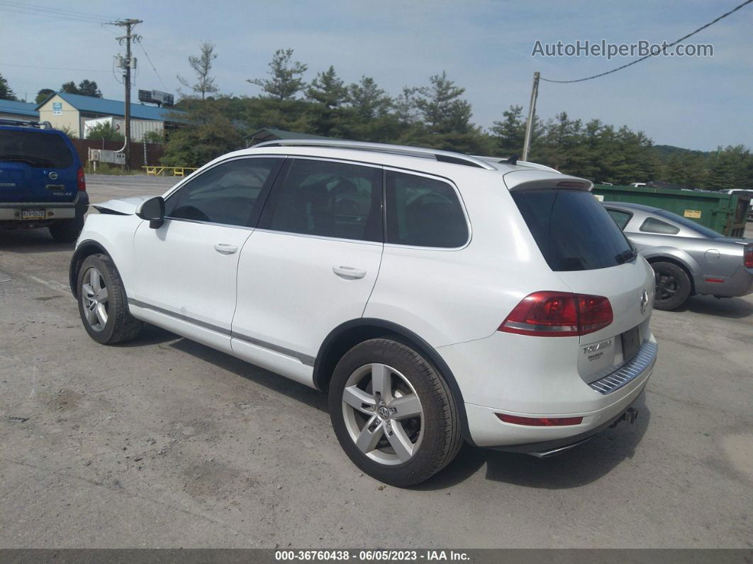 2014 Volkswagen Touareg Lux Белый vin: WVGEP9BP3ED003826