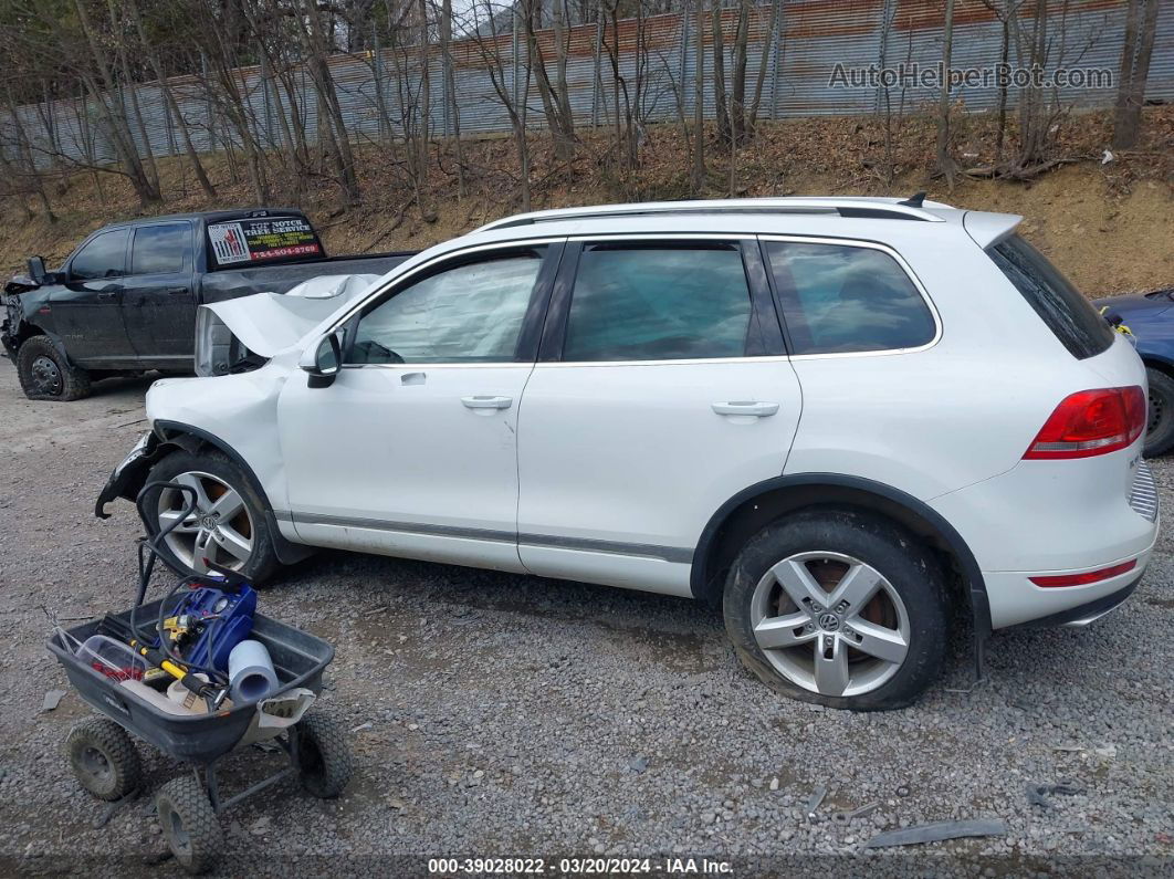 2014 Volkswagen Touareg Tdi Lux White vin: WVGEP9BP3ED010355