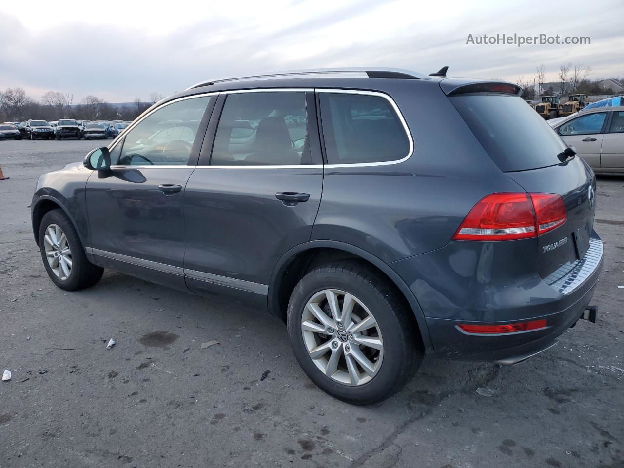 2014 Volkswagen Touareg V6 Tdi Gray vin: WVGEP9BP3ED011649