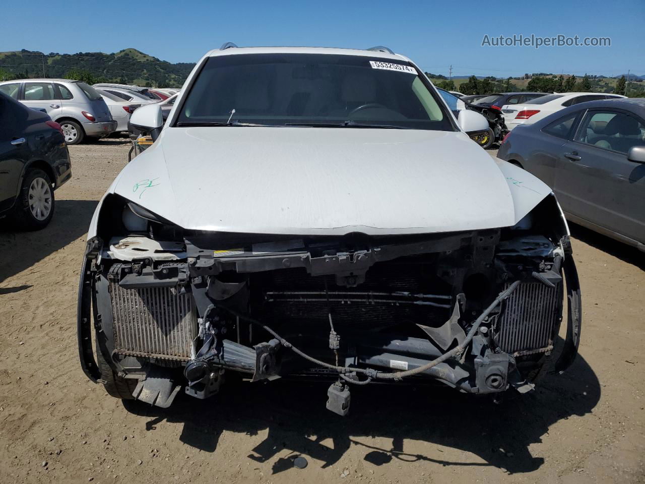 2013 Volkswagen Touareg V6 Tdi White vin: WVGEP9BP4DD003834