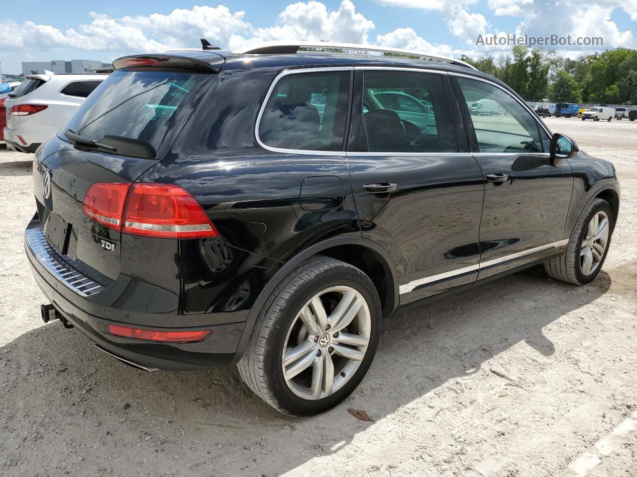 2013 Volkswagen Touareg V6 Tdi Black vin: WVGEP9BP4DD004286