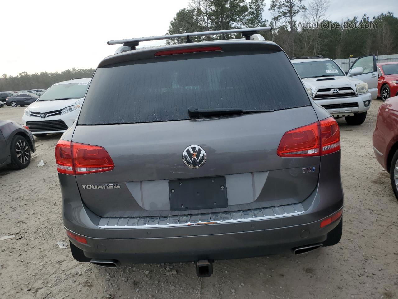 2013 Volkswagen Touareg V6 Tdi Gray vin: WVGEP9BP4DD005115