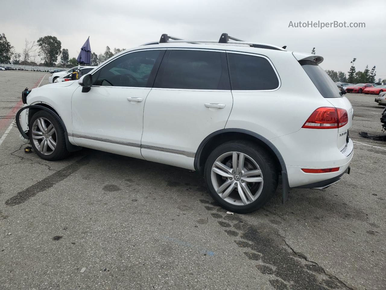 2013 Volkswagen Touareg V6 Tdi White vin: WVGEP9BP4DD006328