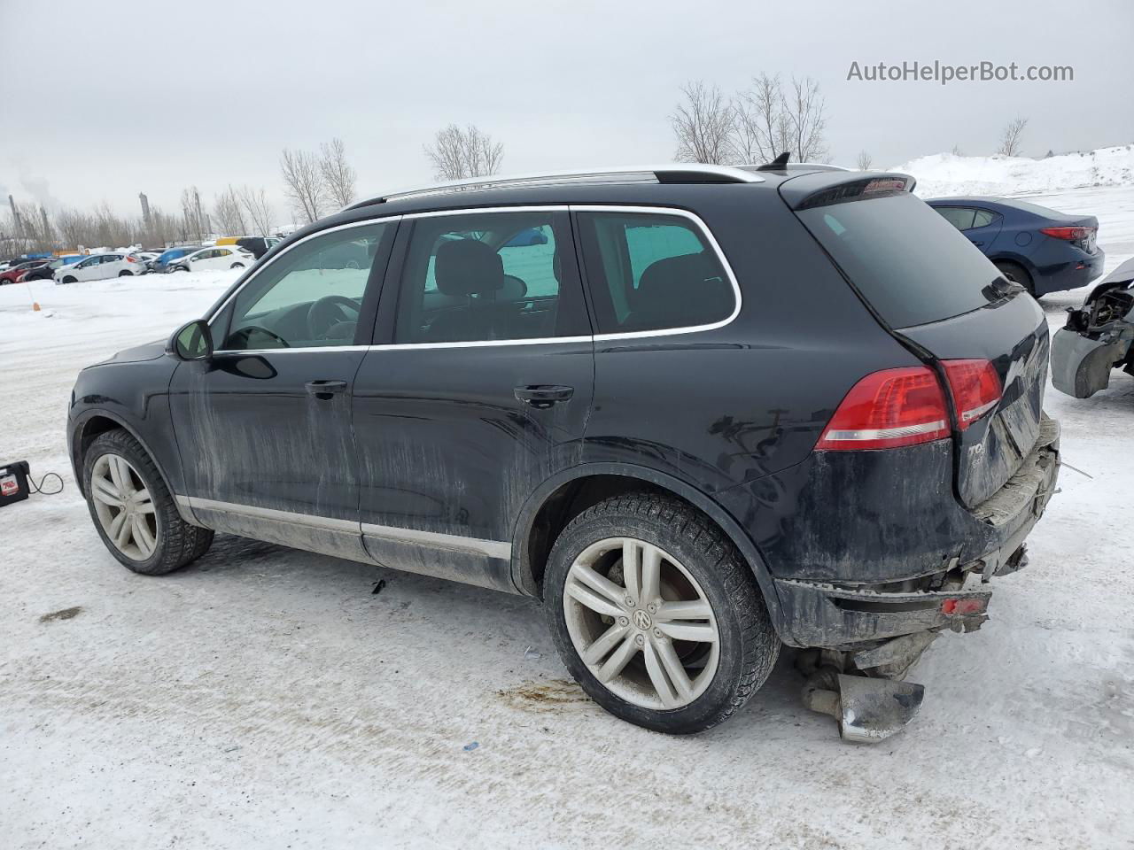 2013 Volkswagen Touareg V6 Tdi Black vin: WVGEP9BP4DD013036