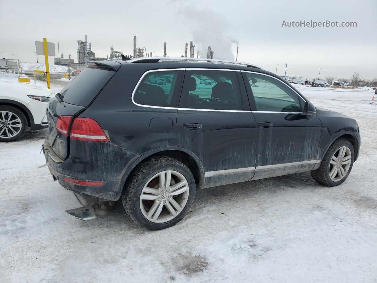 2013 Volkswagen Touareg V6 Tdi Black vin: WVGEP9BP4DD013036