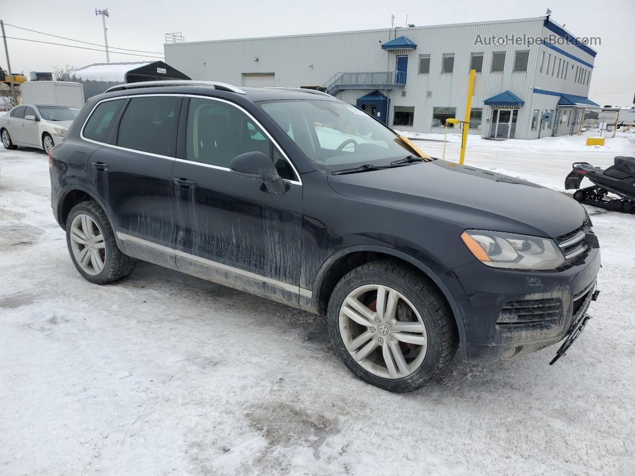 2013 Volkswagen Touareg V6 Tdi Black vin: WVGEP9BP4DD013036