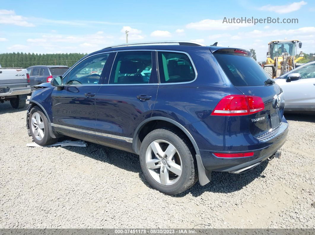 2014 Volkswagen Touareg Lux Blue vin: WVGEP9BP4ED008890