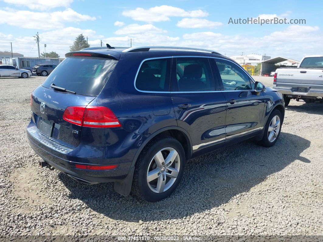 2014 Volkswagen Touareg Lux Blue vin: WVGEP9BP4ED008890