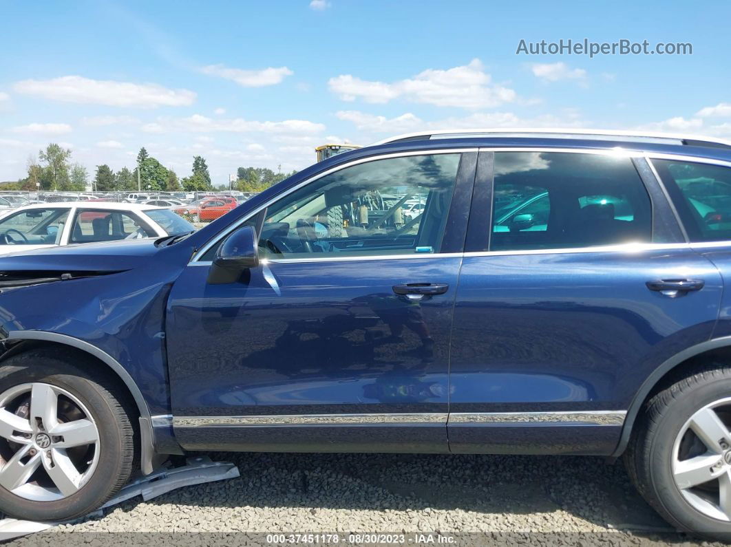 2014 Volkswagen Touareg Lux Blue vin: WVGEP9BP4ED008890