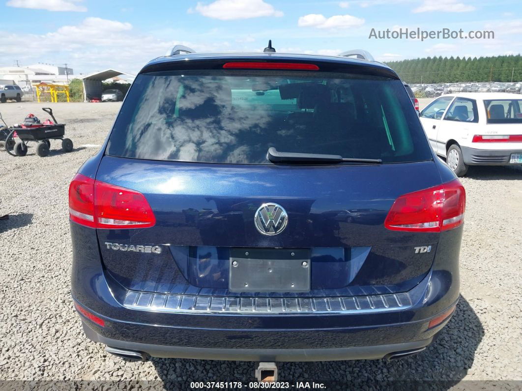 2014 Volkswagen Touareg Lux Blue vin: WVGEP9BP4ED008890