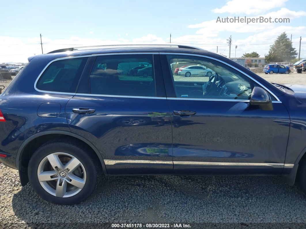 2014 Volkswagen Touareg Lux Blue vin: WVGEP9BP4ED008890