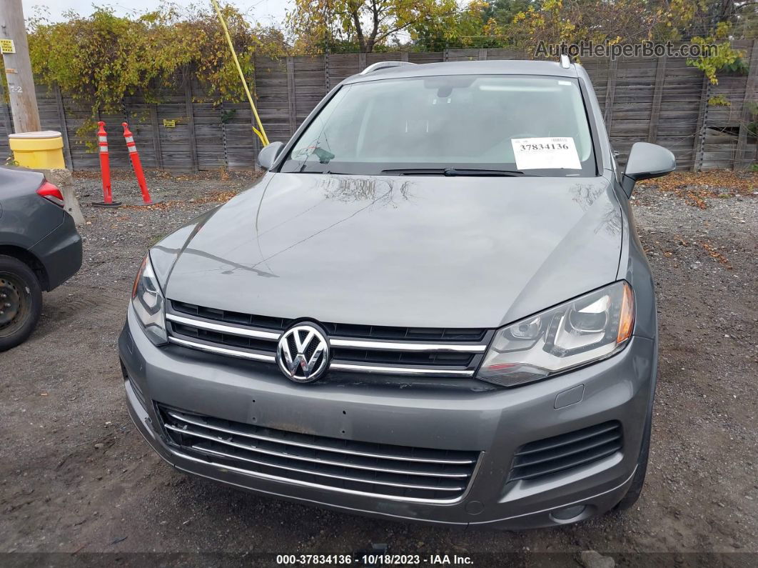 2014 Volkswagen Touareg Sport W/nav Gray vin: WVGEP9BP4ED011711