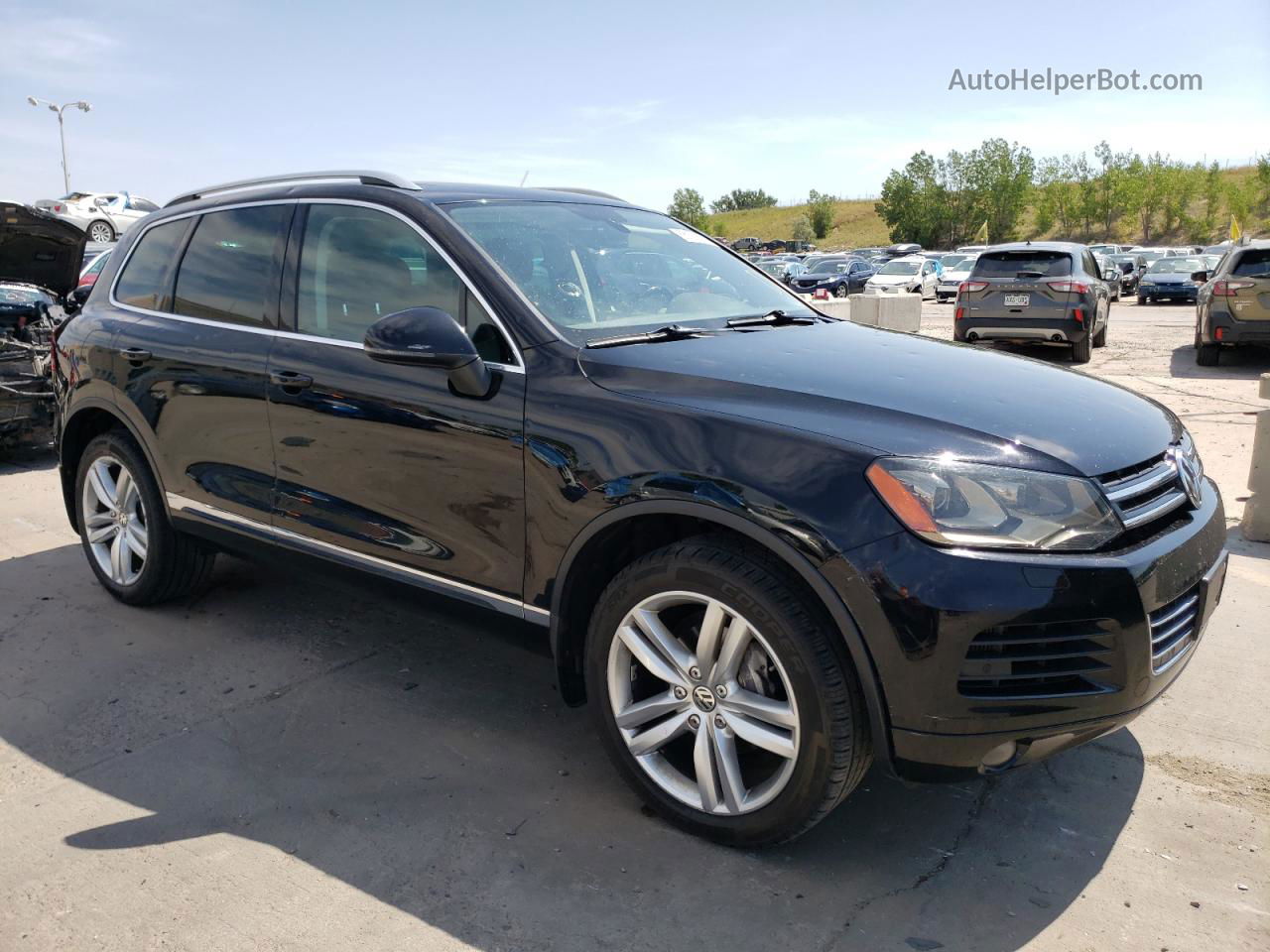 2013 Volkswagen Touareg V6 Tdi Черный vin: WVGEP9BP5DD007200