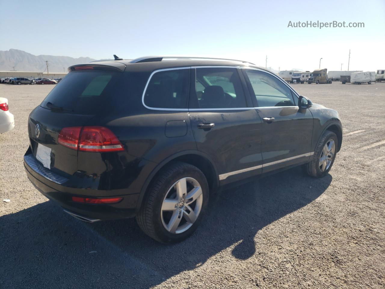 2013 Volkswagen Touareg V6 Tdi Black vin: WVGEP9BP5DD010095