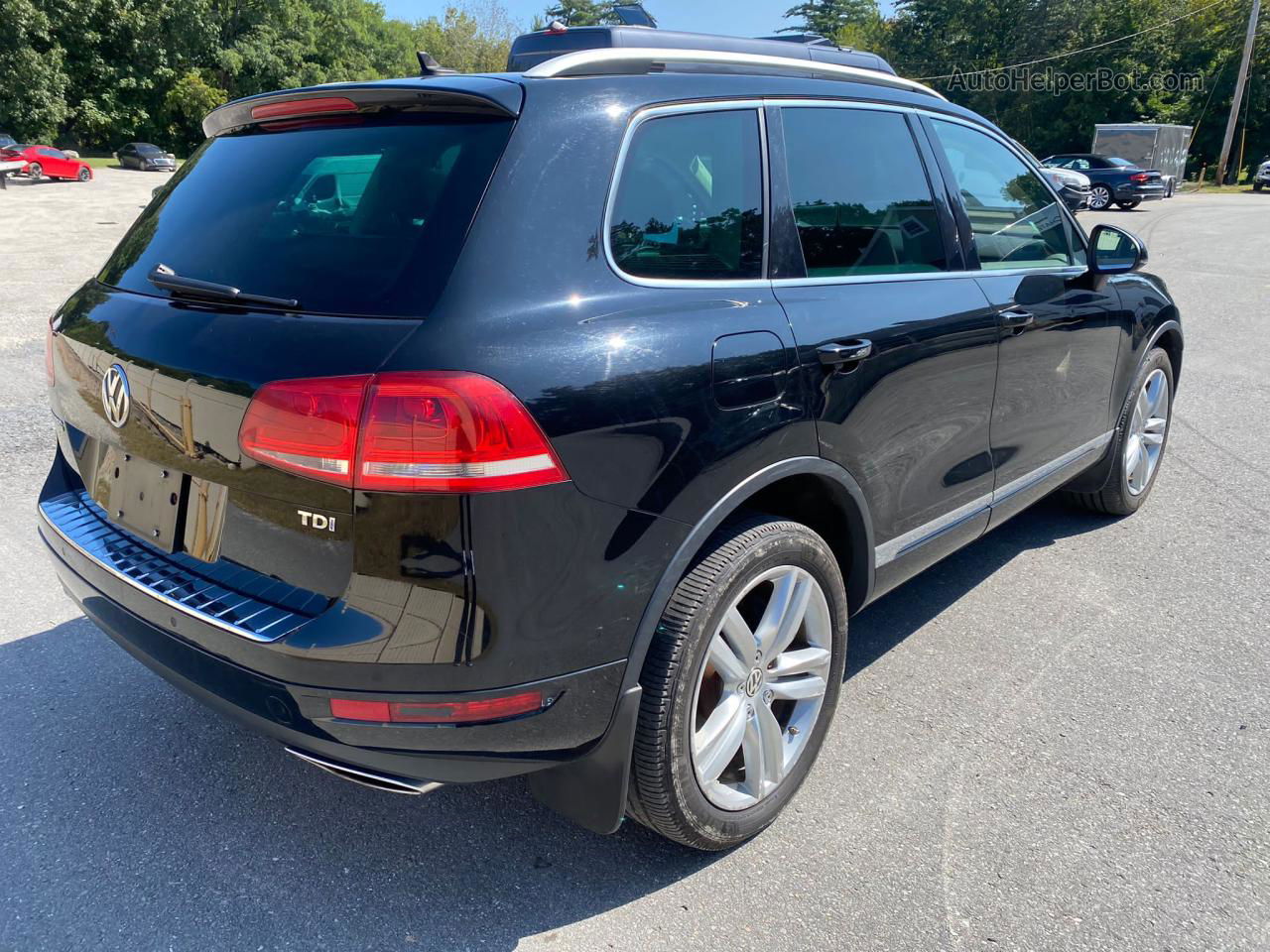 2013 Volkswagen Touareg V6 Tdi Black vin: WVGEP9BP5DD011201