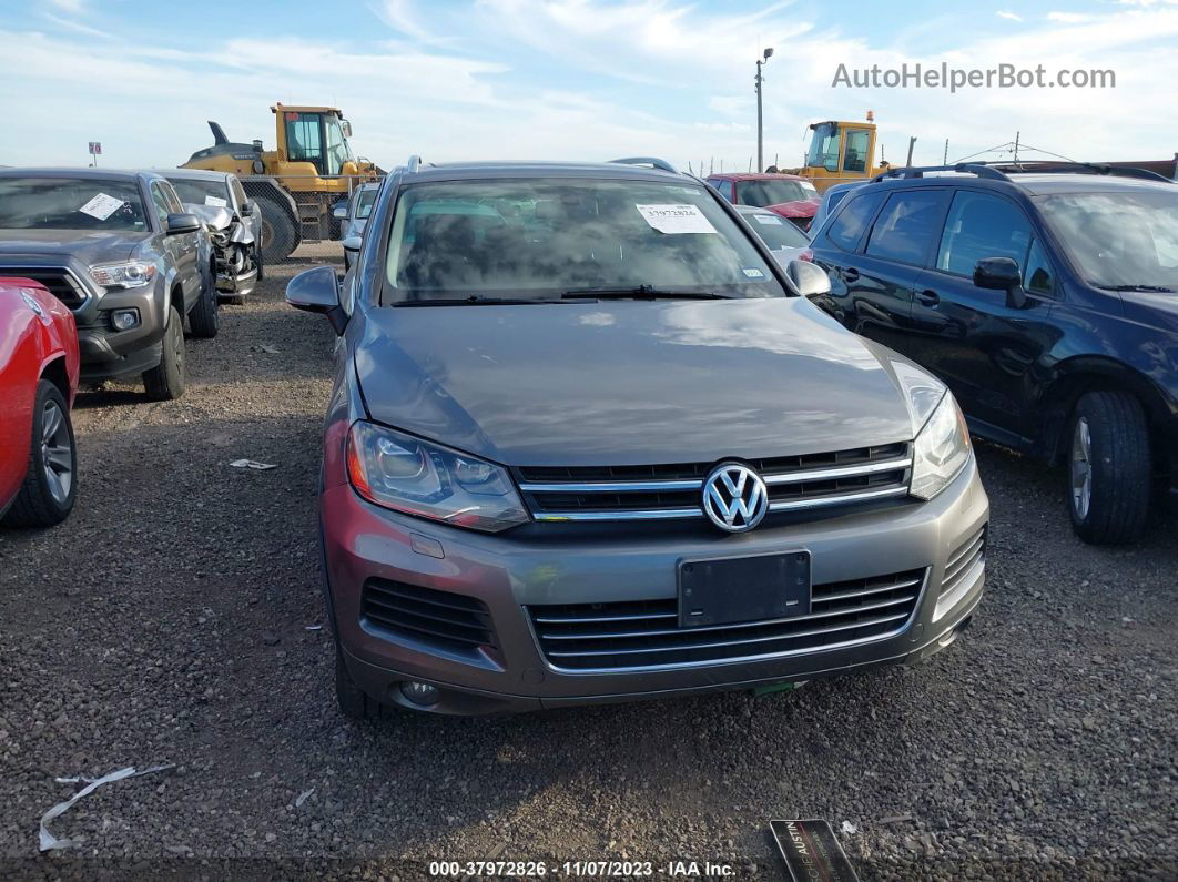 2013 Volkswagen Touareg Tdi Lux Gray vin: WVGEP9BP5DD013403