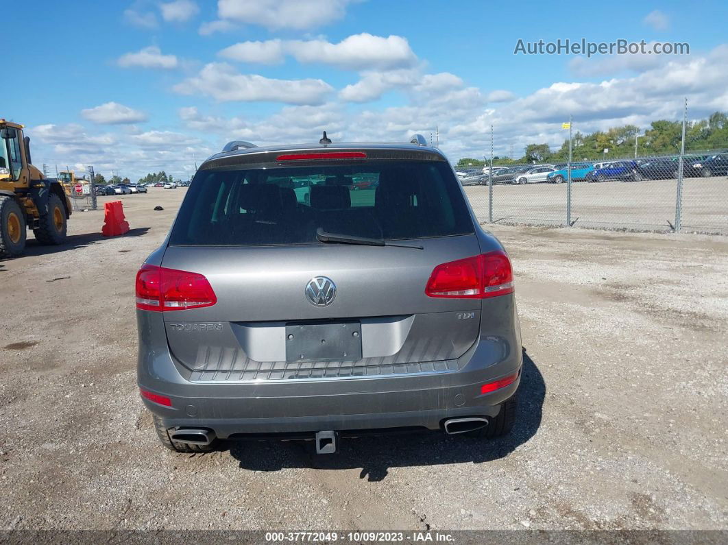 2013 Volkswagen Touareg Lux Gray vin: WVGEP9BP6DD003379