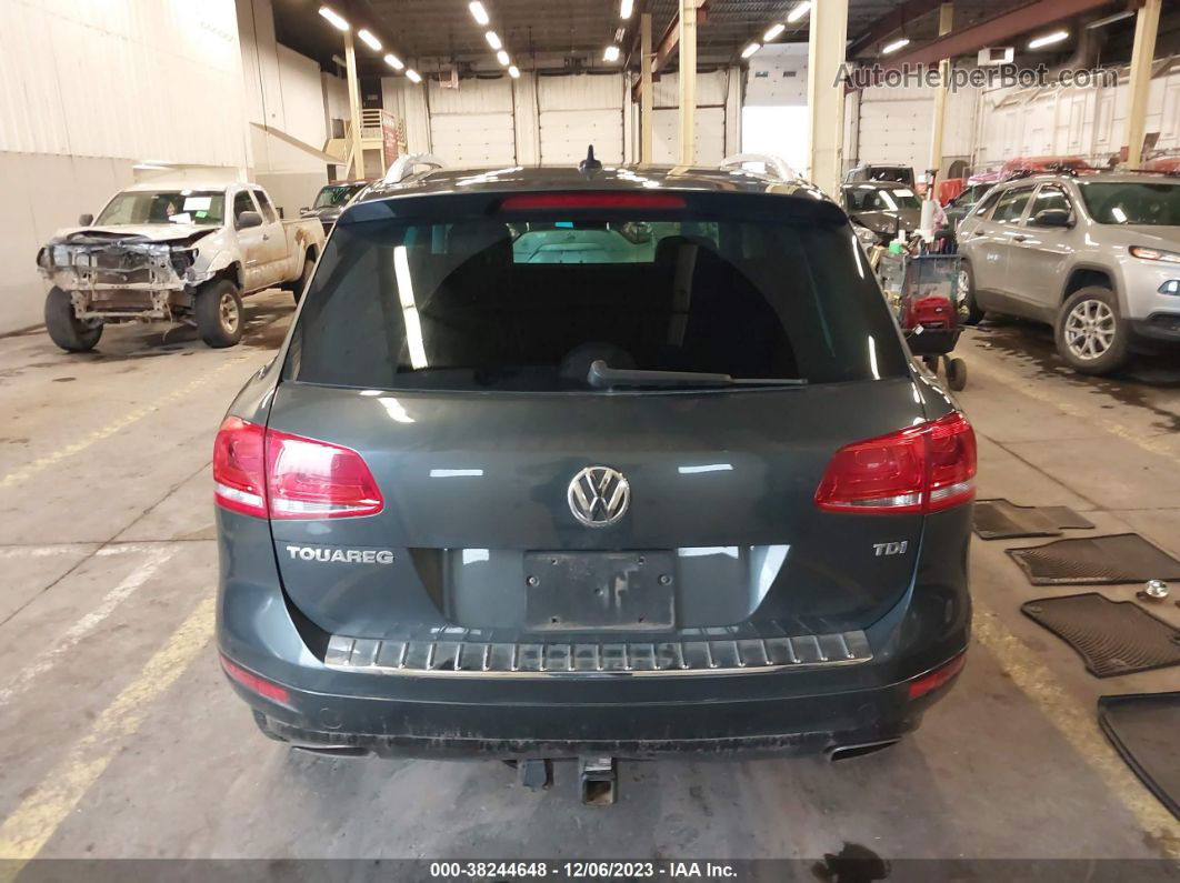 2013 Volkswagen Touareg Tdi Lux Gray vin: WVGEP9BP6DD006640