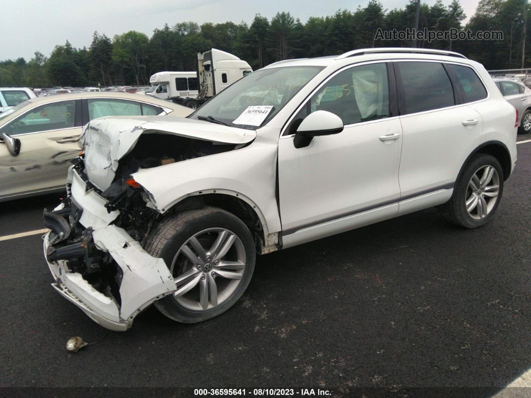 2014 Volkswagen Touareg Tdi Executive Белый vin: WVGEP9BP6ED001570