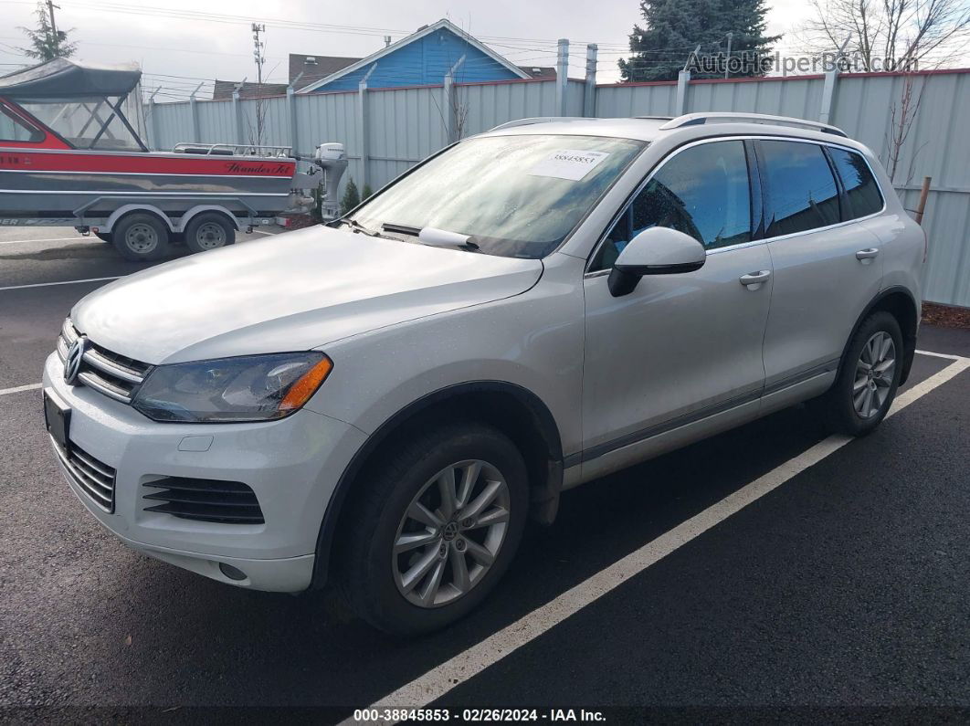 2014 Volkswagen Touareg Tdi Sport White vin: WVGEP9BP6ED010480