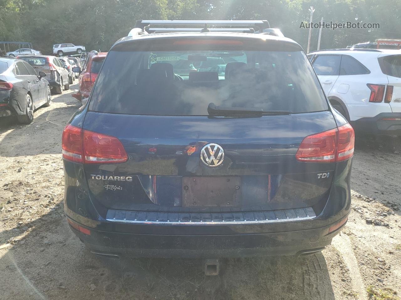 2014 Volkswagen Touareg V6 Tdi Blue vin: WVGEP9BP6ED012259