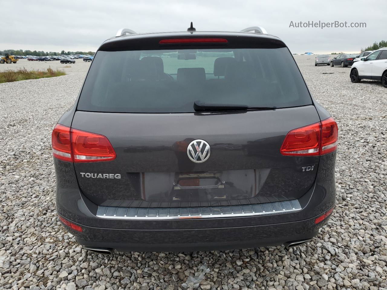 2013 Volkswagen Touareg V6 Tdi Gray vin: WVGEP9BP7DD000619