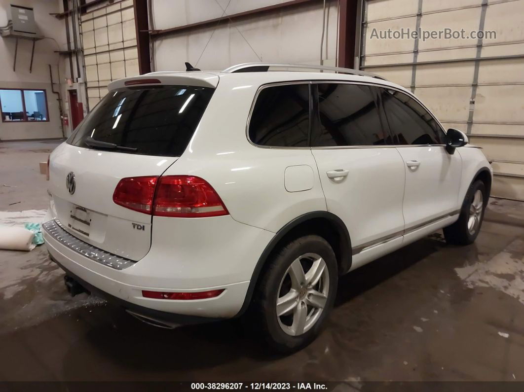 2013 Volkswagen Touareg Tdi Lux Белый vin: WVGEP9BP7DD006632