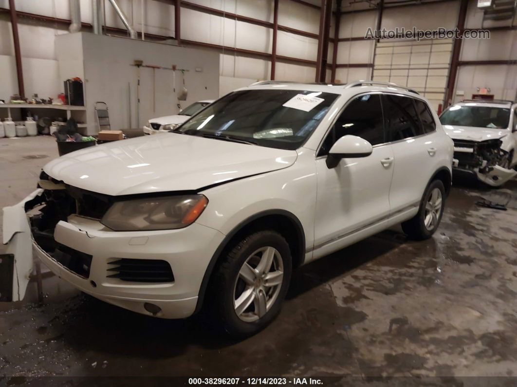 2013 Volkswagen Touareg Tdi Lux White vin: WVGEP9BP7DD006632