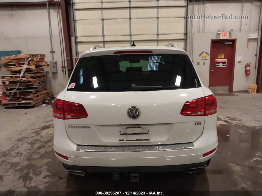 2013 Volkswagen Touareg Tdi Lux Белый vin: WVGEP9BP7DD006632