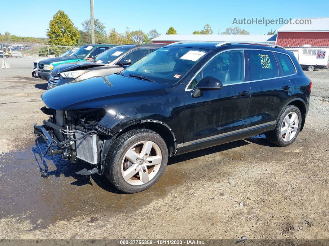 2013 Volkswagen Touareg Lux Black vin: WVGEP9BP7DD007912