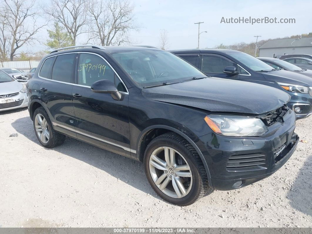 2014 Volkswagen Touareg Tdi Executive Черный vin: WVGEP9BP7ED015204