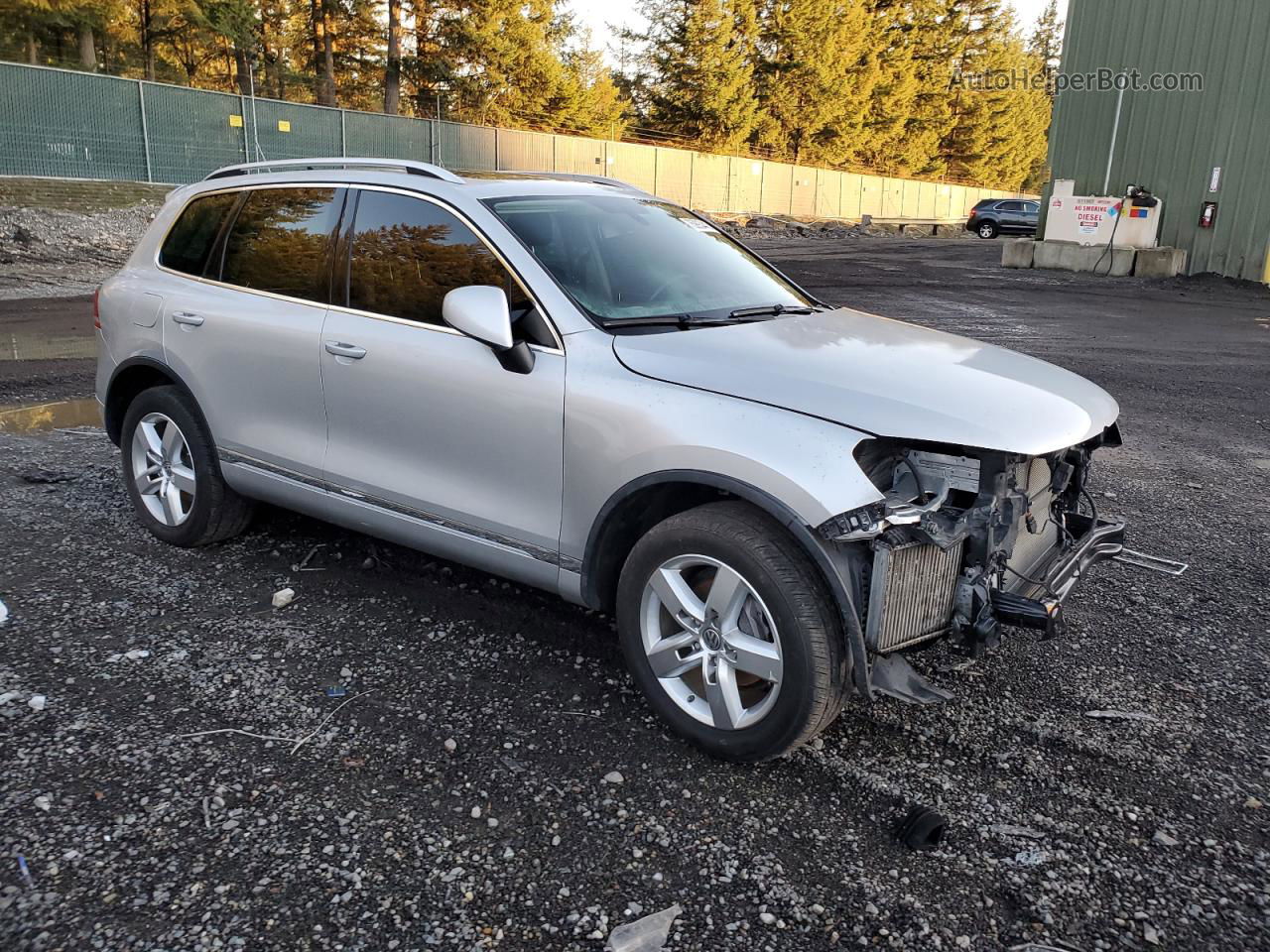 2013 Volkswagen Touareg V6 Tdi Gray vin: WVGEP9BP8DD003755