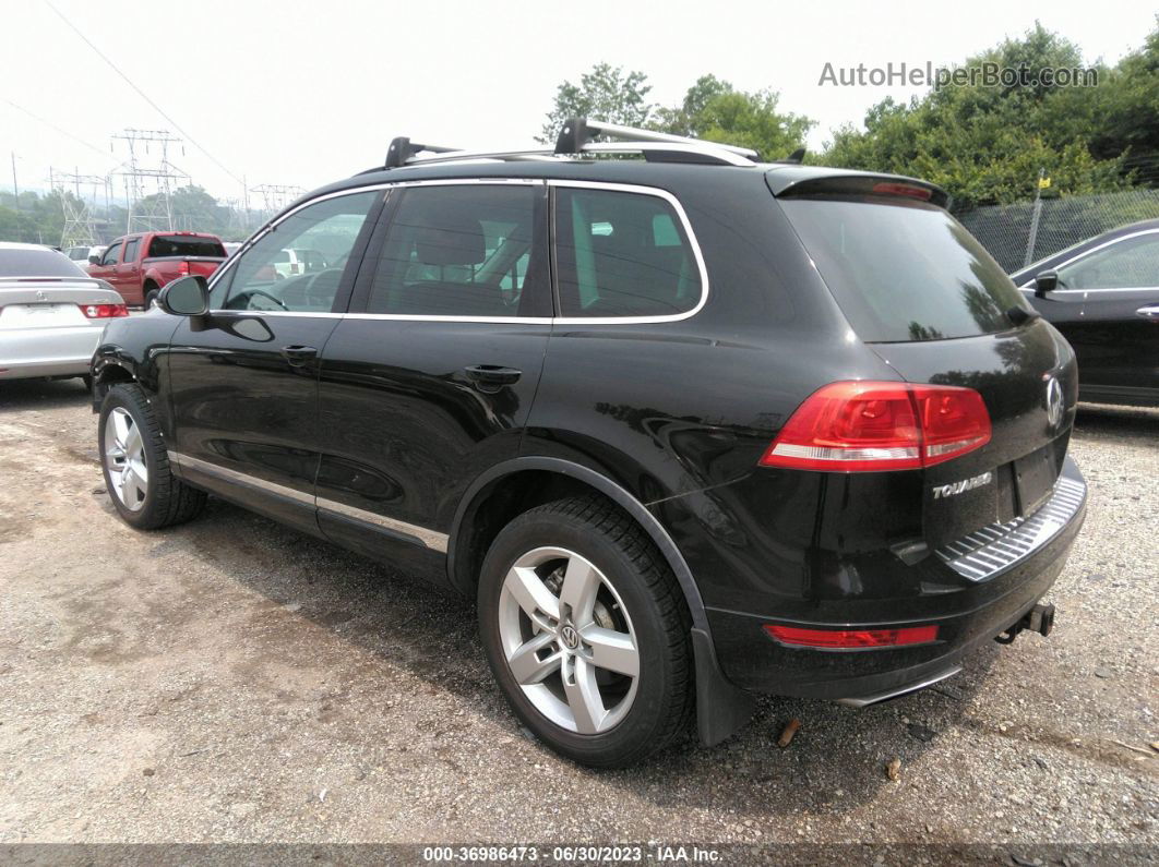 2013 Volkswagen Touareg Lux Black vin: WVGEP9BP8DD005893