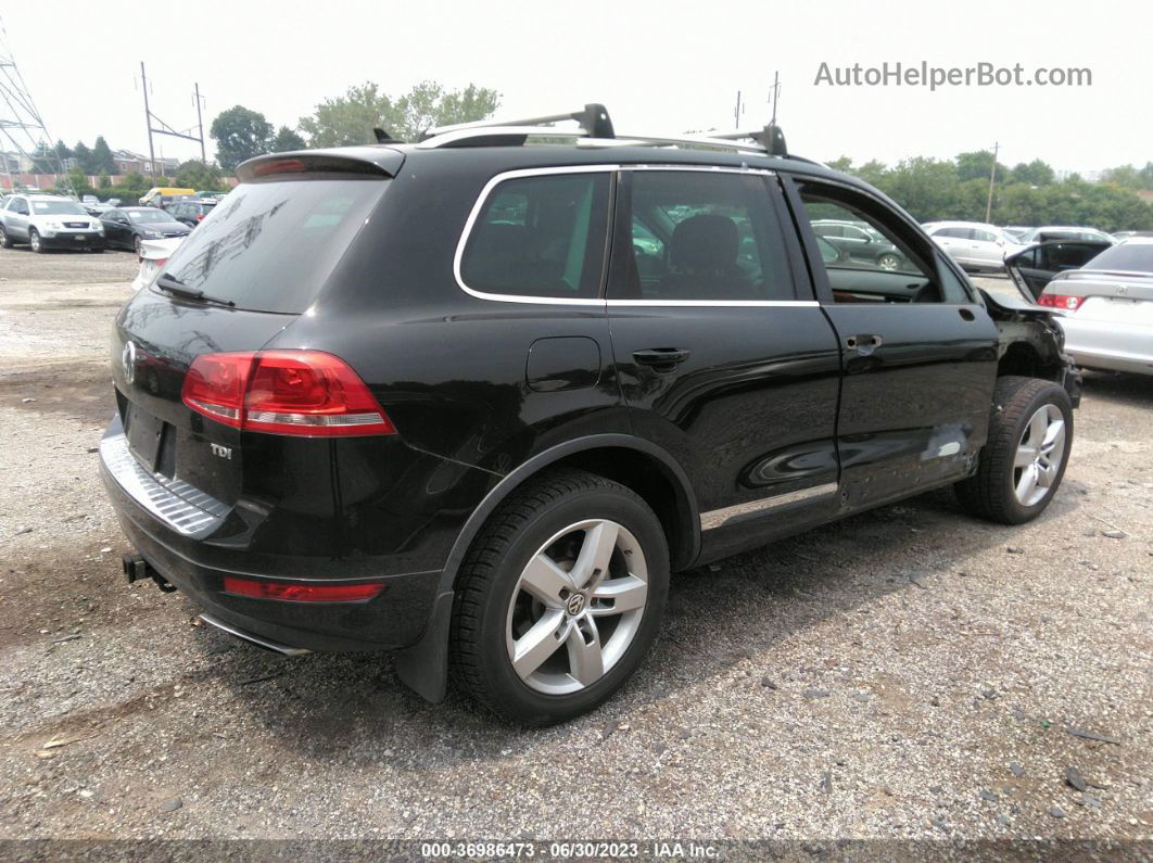 2013 Volkswagen Touareg Lux Black vin: WVGEP9BP8DD005893