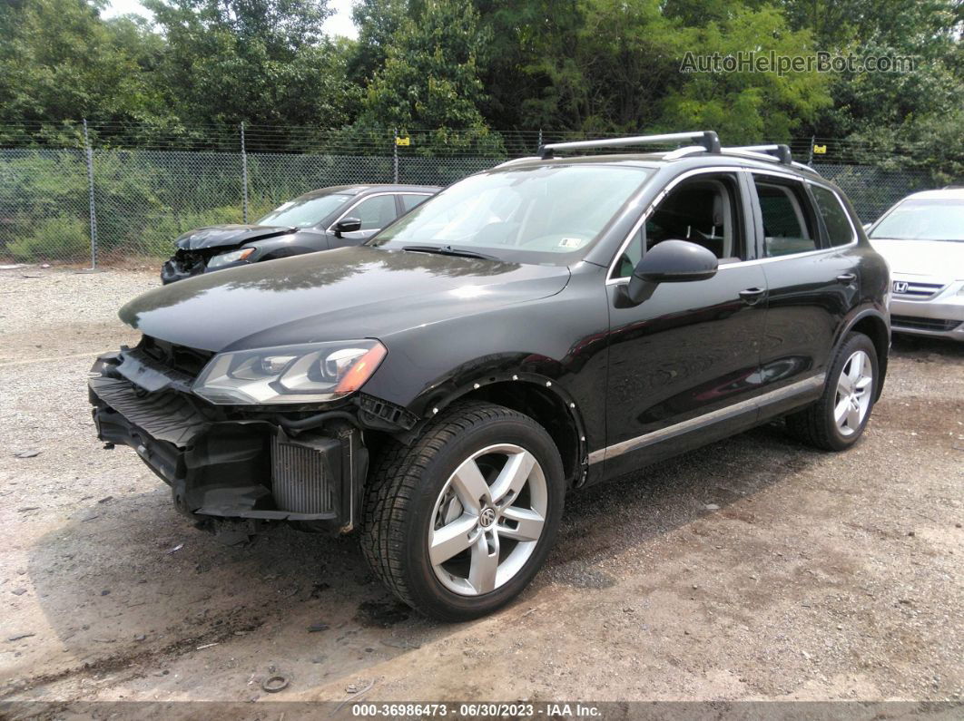 2013 Volkswagen Touareg Lux Black vin: WVGEP9BP8DD005893