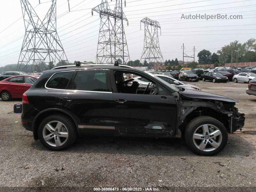 2013 Volkswagen Touareg Lux Black vin: WVGEP9BP8DD005893