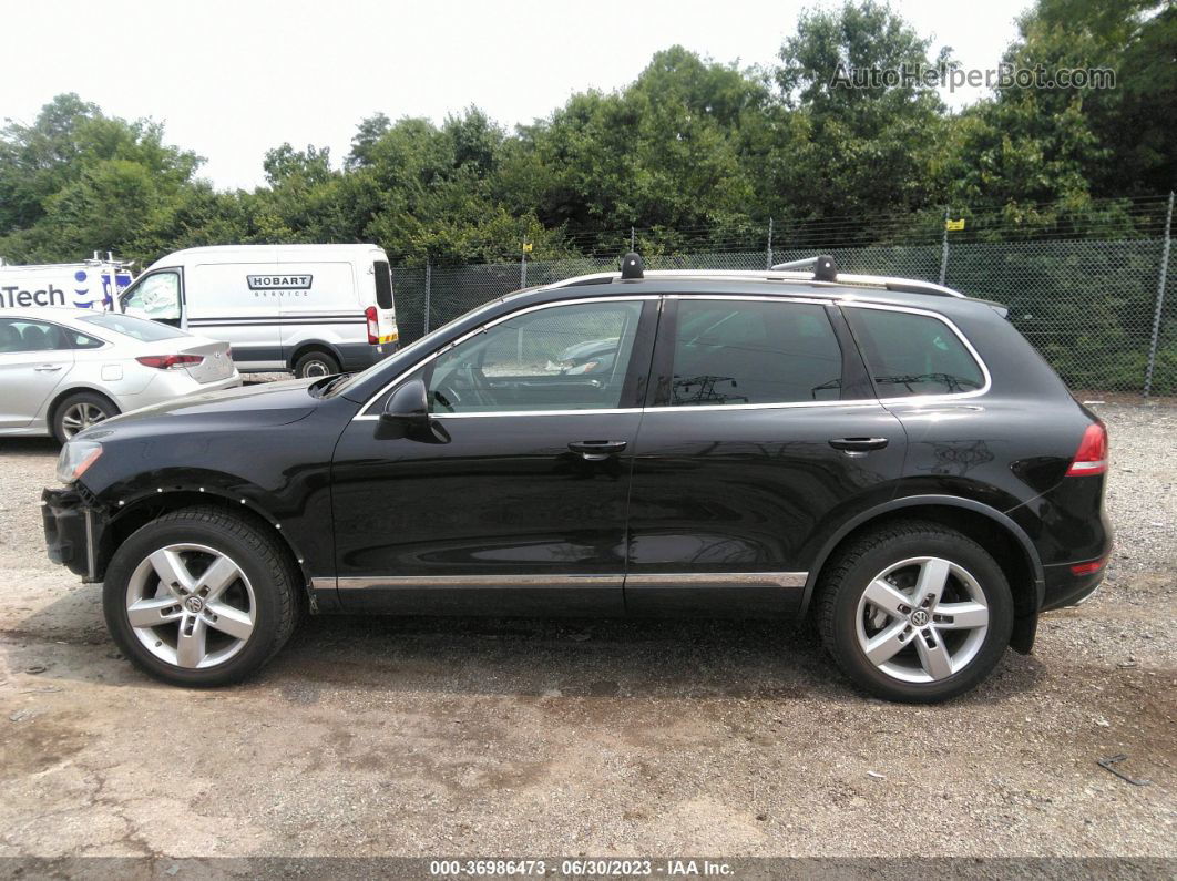 2013 Volkswagen Touareg Lux Black vin: WVGEP9BP8DD005893