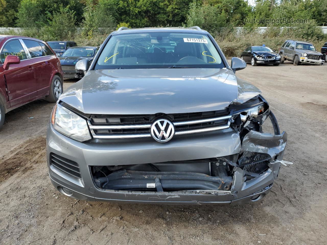 2013 Volkswagen Touareg V6 Tdi White vin: WVGEP9BP8DD010589