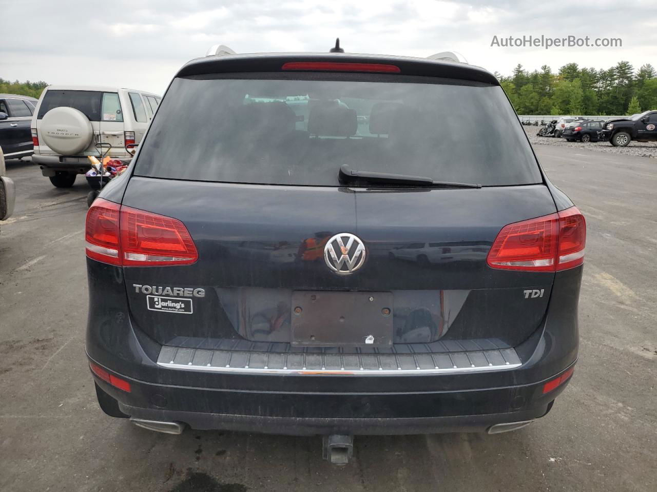 2014 Volkswagen Touareg V6 Tdi Blue vin: WVGEP9BP8ED007841