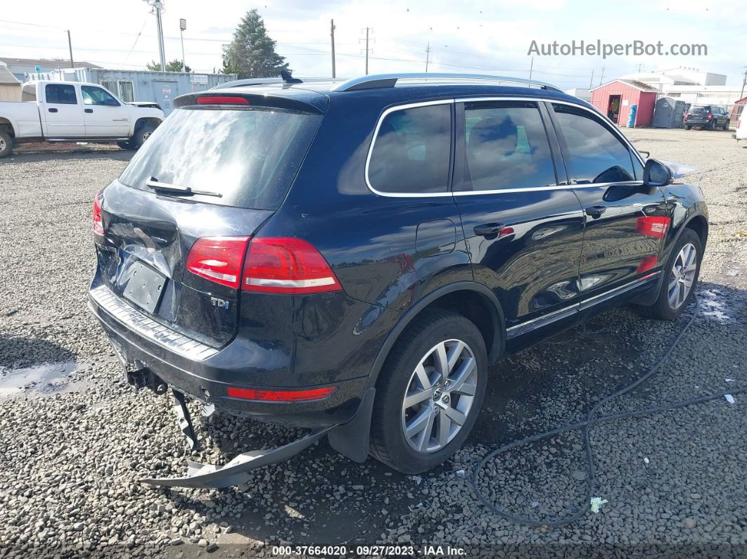 2014 Volkswagen Touareg X Blue vin: WVGEP9BP8ED008763