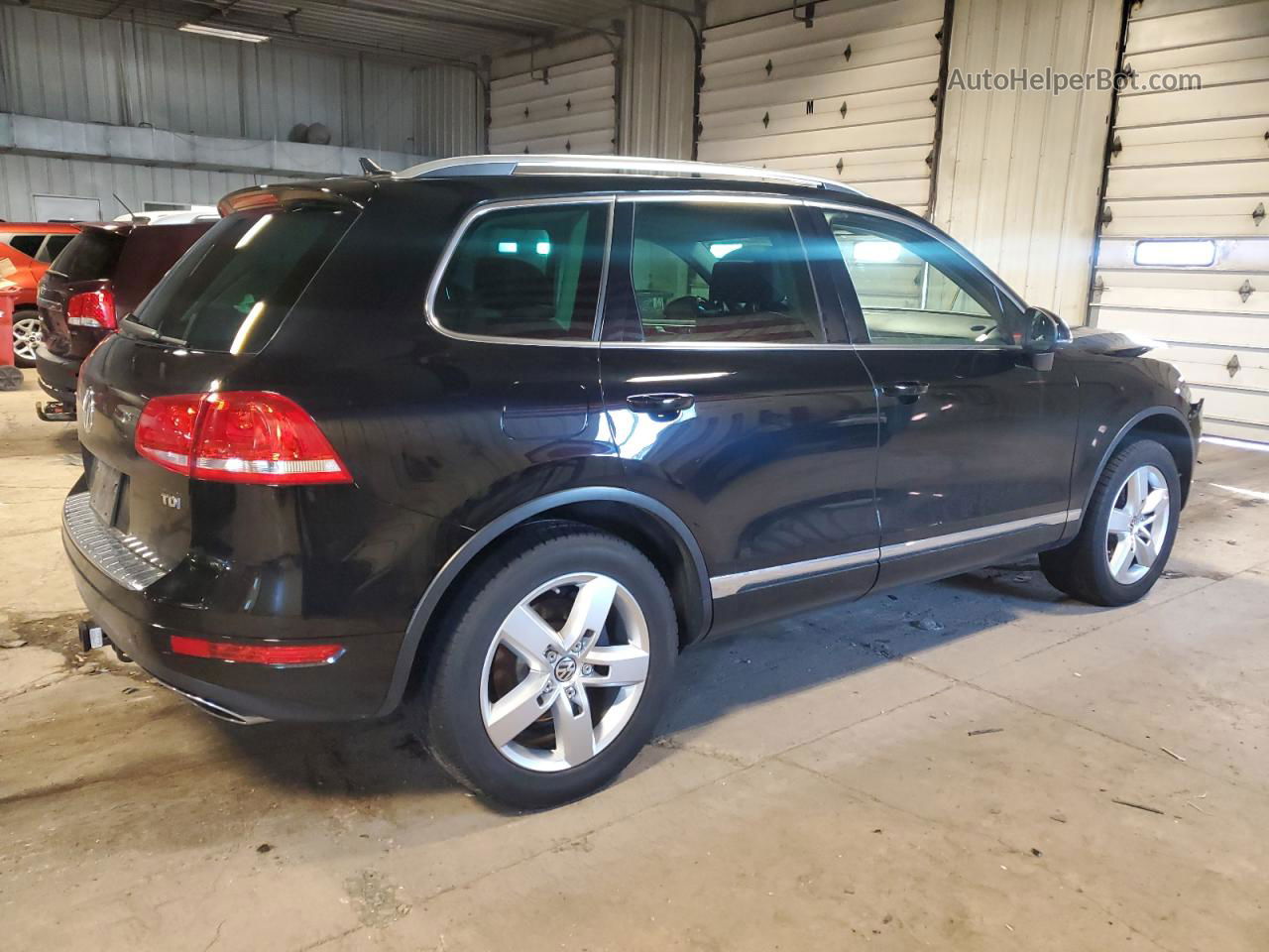 2013 Volkswagen Touareg V6 Tdi Black vin: WVGEP9BP9DD002677