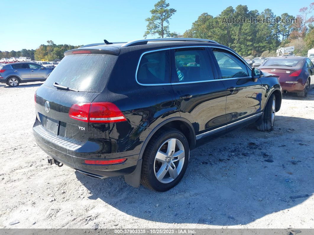 2014 Volkswagen Touareg Lux Black vin: WVGEP9BP9ED010800