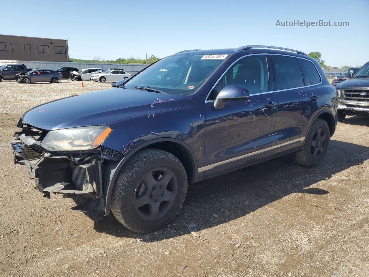 2013 Volkswagen Touareg V6 Tdi Blue vin: WVGEP9BPXDD003594