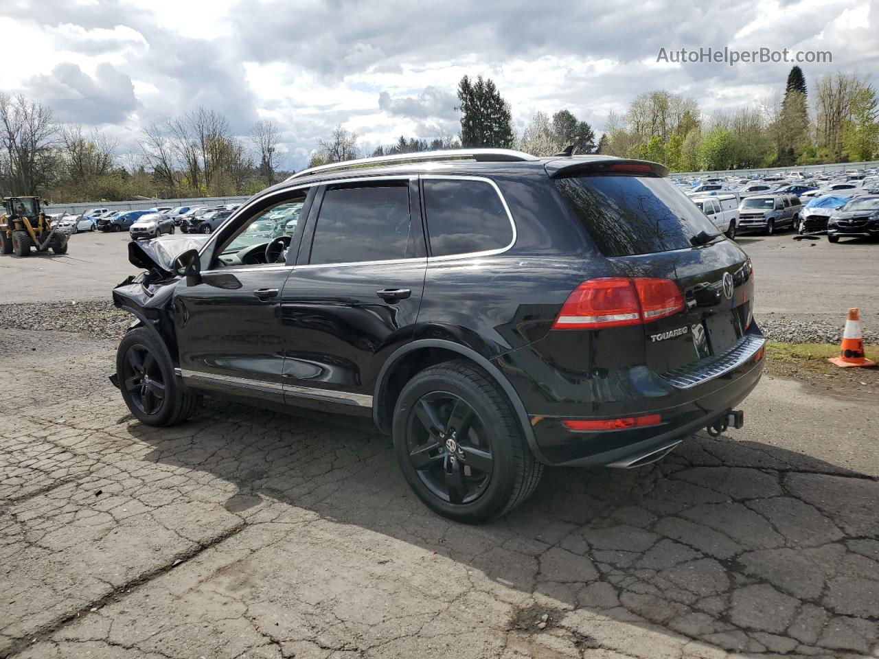 2013 Volkswagen Touareg V6 Tdi Black vin: WVGEP9BPXDD008147