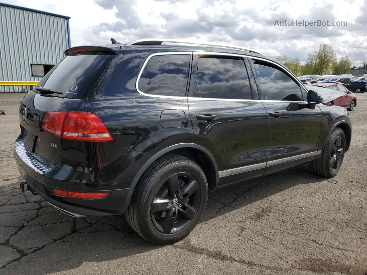 2013 Volkswagen Touareg V6 Tdi Black vin: WVGEP9BPXDD008147