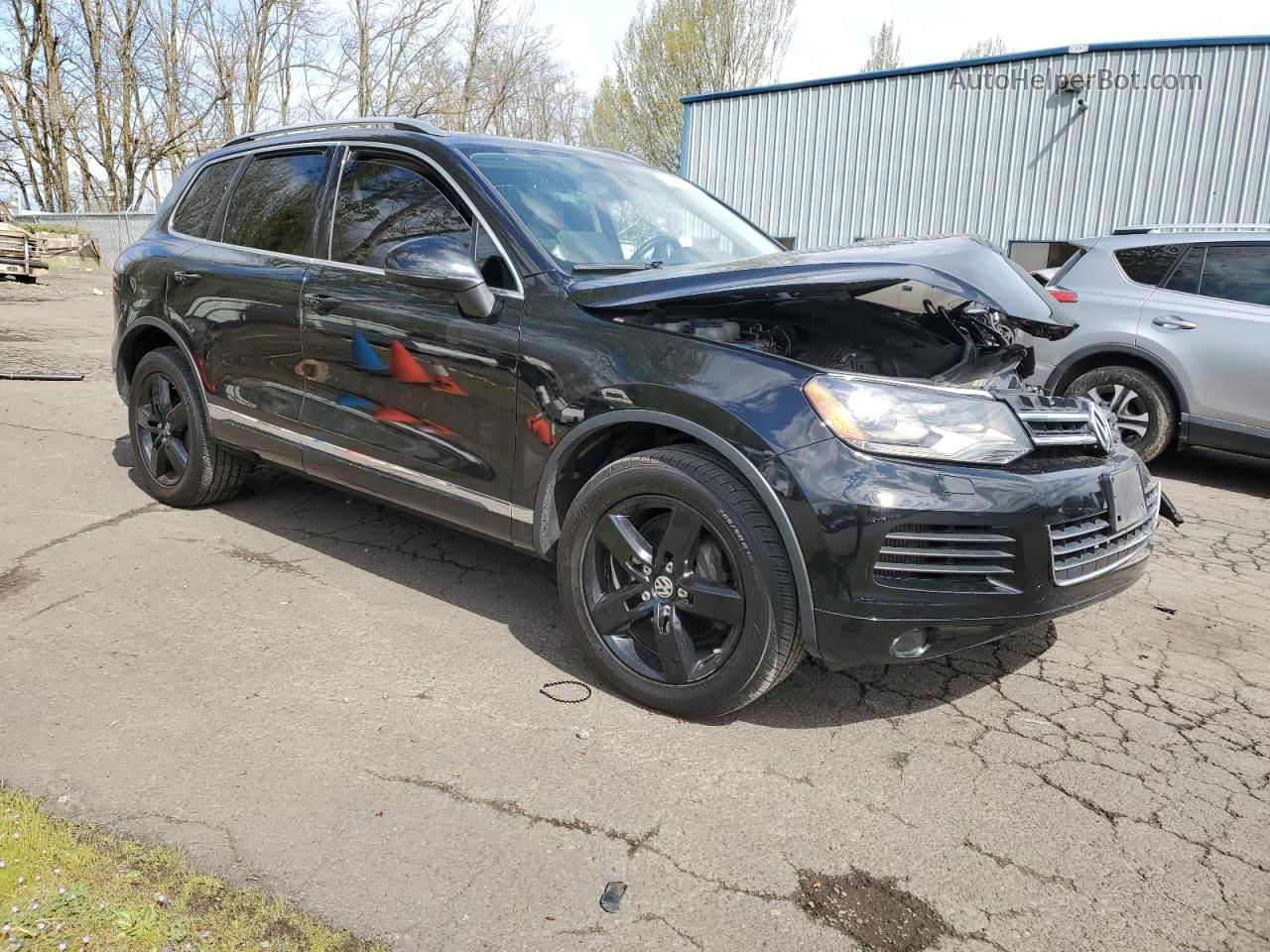 2013 Volkswagen Touareg V6 Tdi Black vin: WVGEP9BPXDD008147