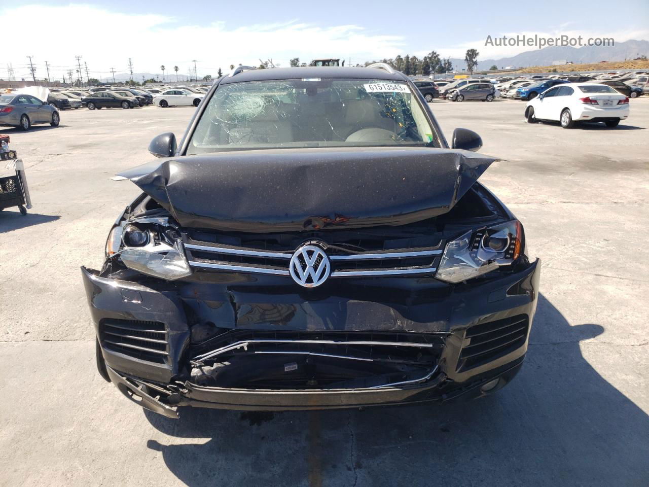 2013 Volkswagen Touareg V6 Tdi Black vin: WVGEP9BPXDD011307